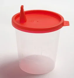 Covetrus T-Snap Contenedor de Orina No Estéril Rojo 125 mL con Tapa de Presión